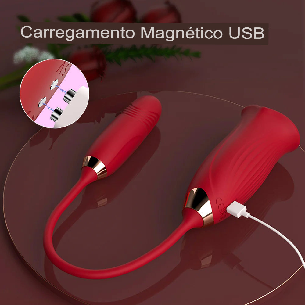 Masturbador Vibra Morde e Suga Boca de Mel II