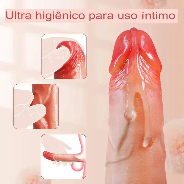 Capa Peniana Vibratória com Controle via APP