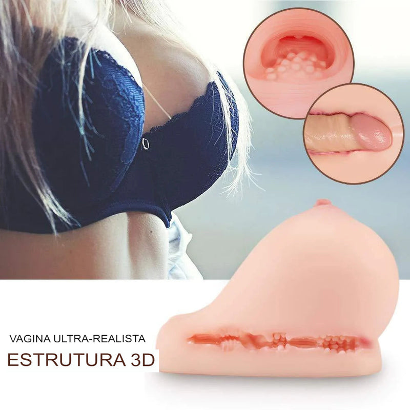 Masturbador de Seios e Vagina Ultra Realista 2.3 KG
