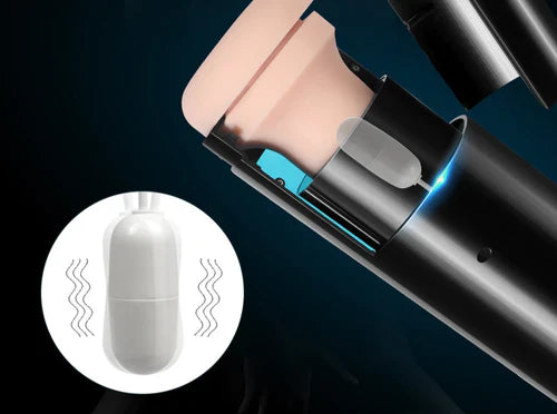 Masturbador Automático Texturizado 3D - 10 Modos de Empuxo