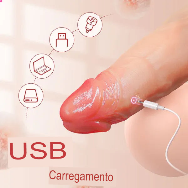 Capa Peniana Vibratória com Controle via APP