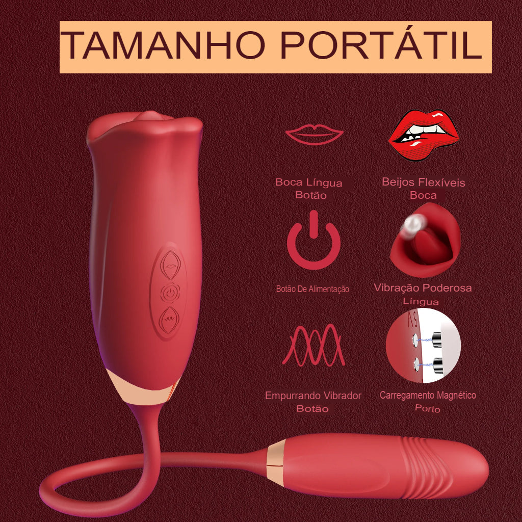 Masturbador Vibra Morde e Suga Boca de Mel II