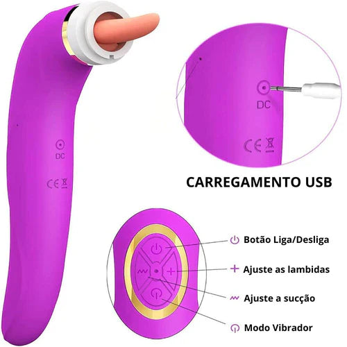 Pink Lady - 8 modos de sucção e 5 modos de lambida