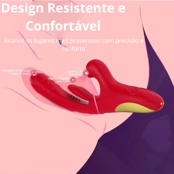 Vibrador de Tripla Estimulação Sky Trinity