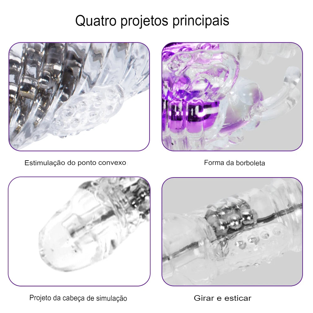 Vibrador  Rotativo C/ 8 Funções E 36 Níveis De Vibração