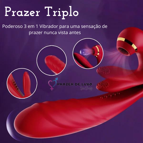 Vibrador de Tripla Estimulação Sky Trinity