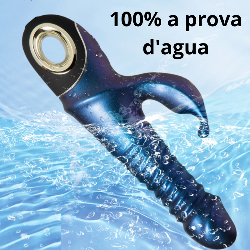 Vibrador e Estimulador duplo -  Ondas de Prazer Radiante