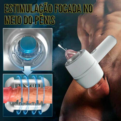 Masturbador Masculino Manual Telescópico Automático de 3 Frequências
