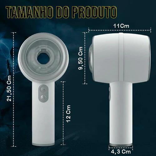Masturbador Masculino Manual Telescópico Automático de 3 Frequências