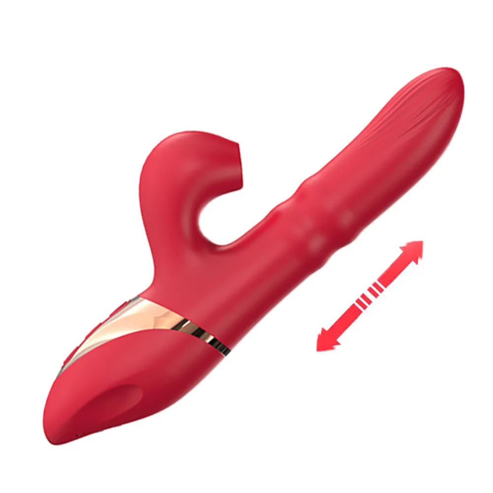 Vibrador Ponto G Vai e Vem Com Pulsação Clitóris Lançamento 2024