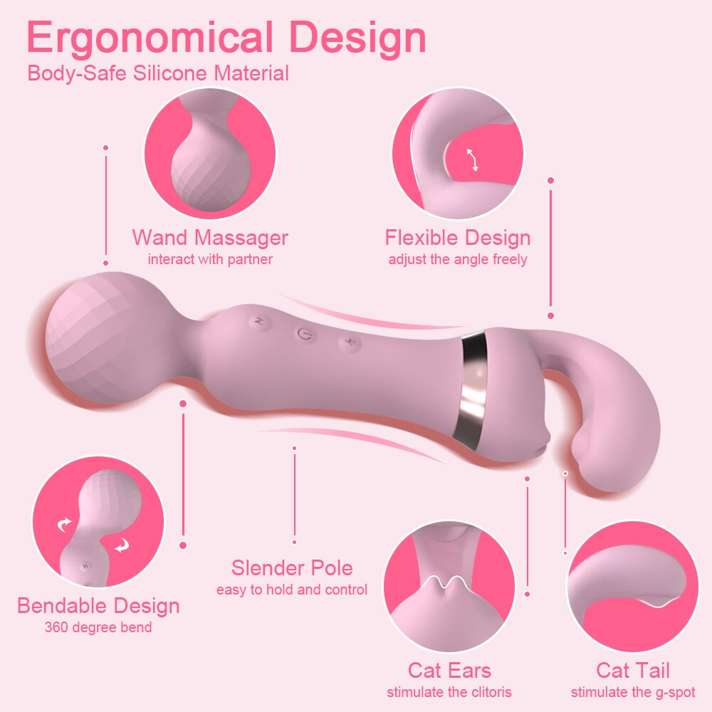 Vibrador Varinha Estimuladora de Clitoris e Ponto G
