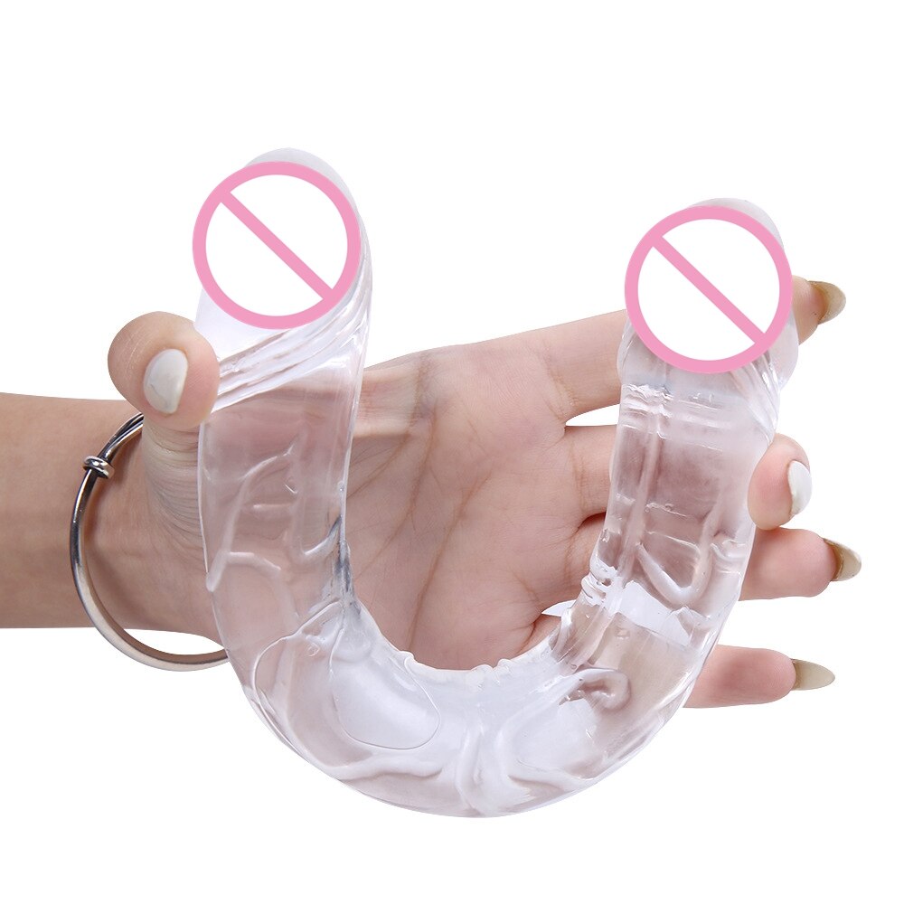 Pênis Jellies 43cm com cabeça dupla