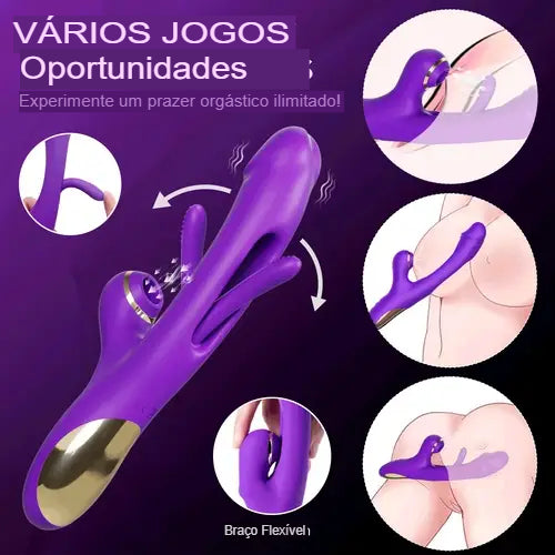 Sky - Vibrador de batida de ponto G para sucção de clitóris