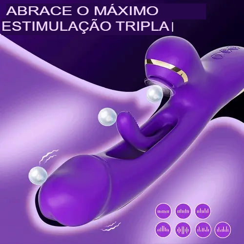 Sky - Vibrador de batida de ponto G para sucção de clitóris