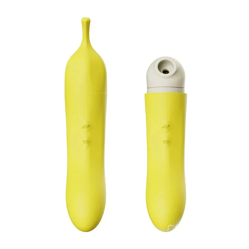 Abby Vibrador Banana Com Estimulador de Clitóris Dibe