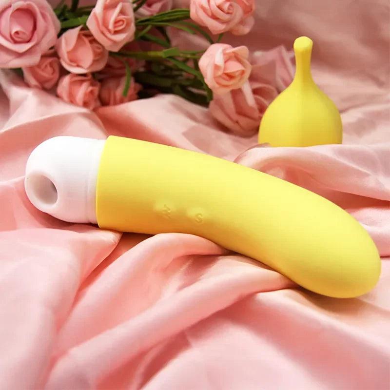 Abby Vibrador Banana Com Estimulador de Clitóris Dibe