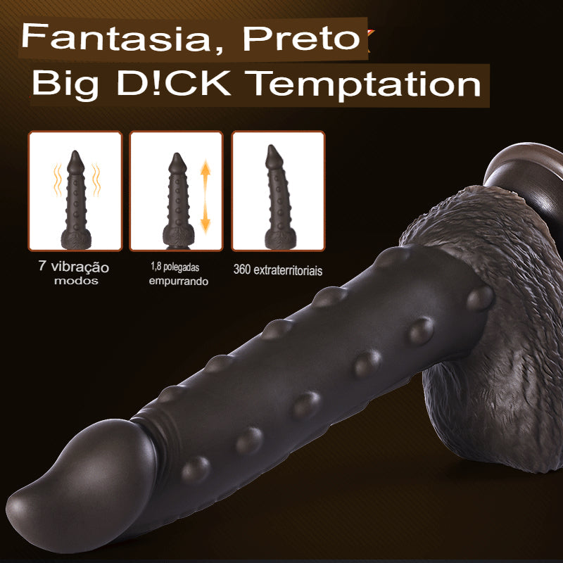 Black Tesão - Consolo 3 em 1 (18 centímetros)