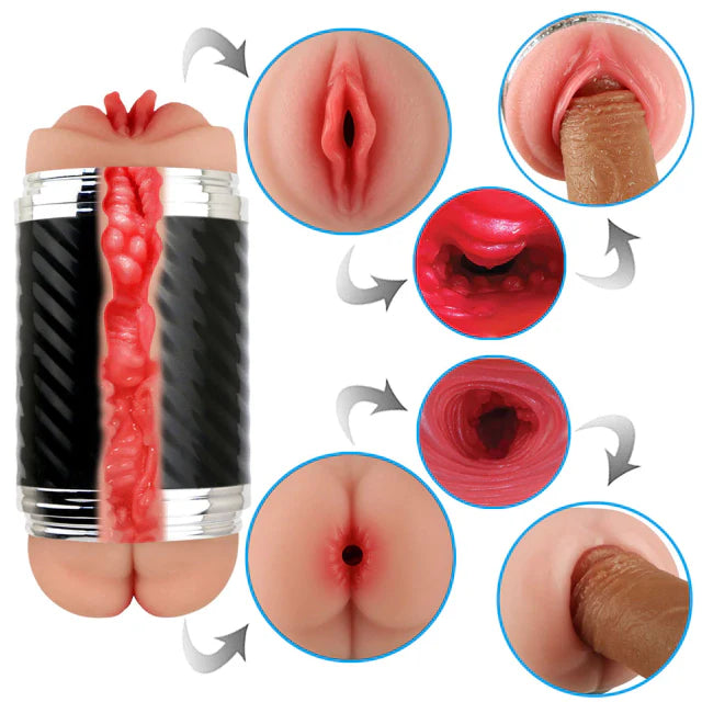 Masturbador Vagina e Ânus - Prazer duplo