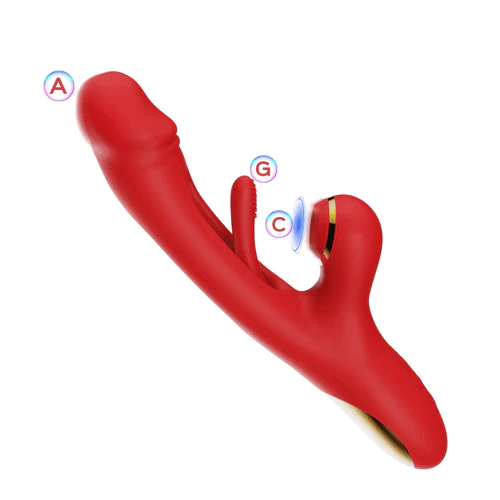 Sky - Vibrador de batida de ponto G para sucção de clitóris