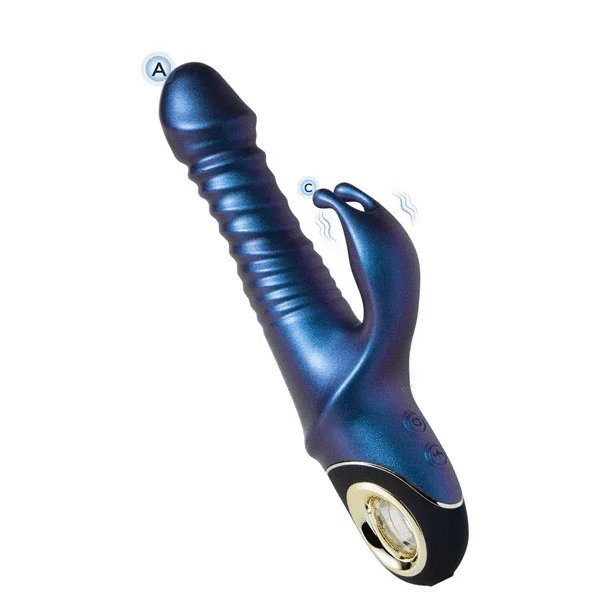 Vibrador e Estimulador duplo -  Ondas de Prazer Radiante