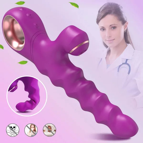 Serra Sarra Vibrador Ponto G E Clitóris Vai E Vem E Aquecimento